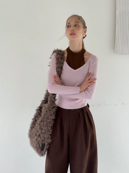 Women High Waist Wide Leg Pants