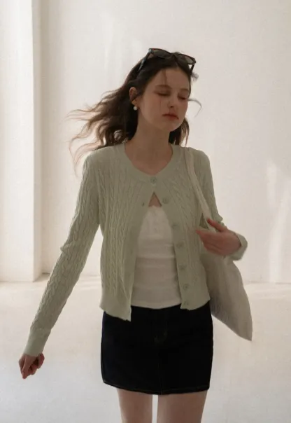 Lace Trim Button Front Tank Top