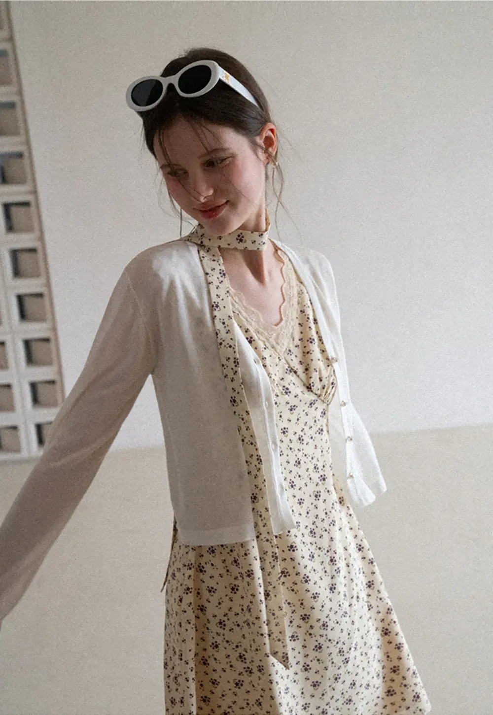 Lightweight Long Sleeve Cropped Knit Top