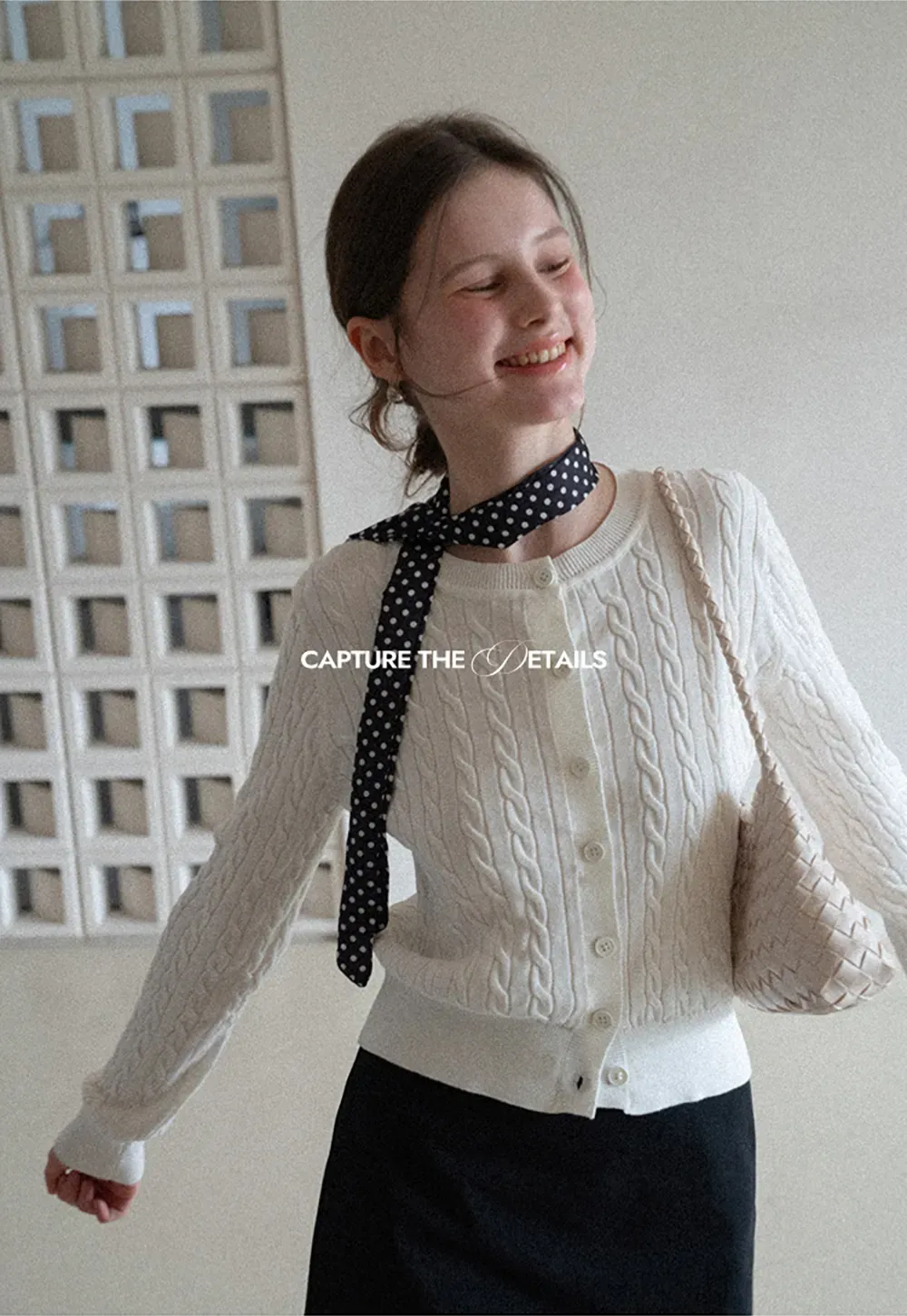 A-line mini skirt with clean lines and simple design