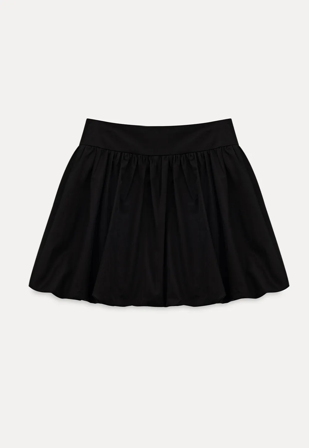 Pleated A-line Skirt with Elastic Waistband