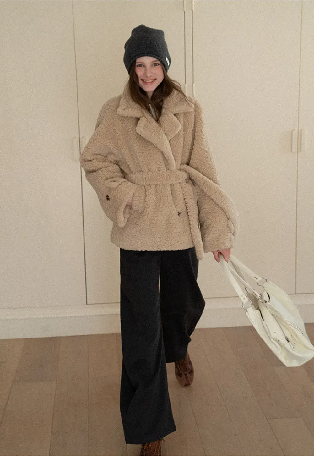 Wide leg high waist casual pants for women