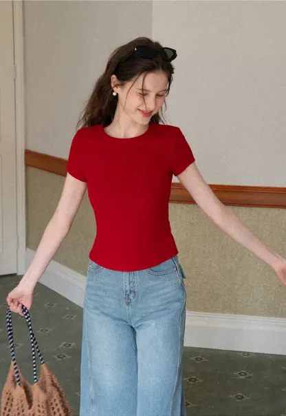 Short Sleeve Crew Neck T Shirt