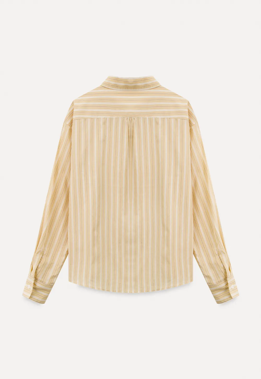 Striped Oversized Shirt with Button Detailing