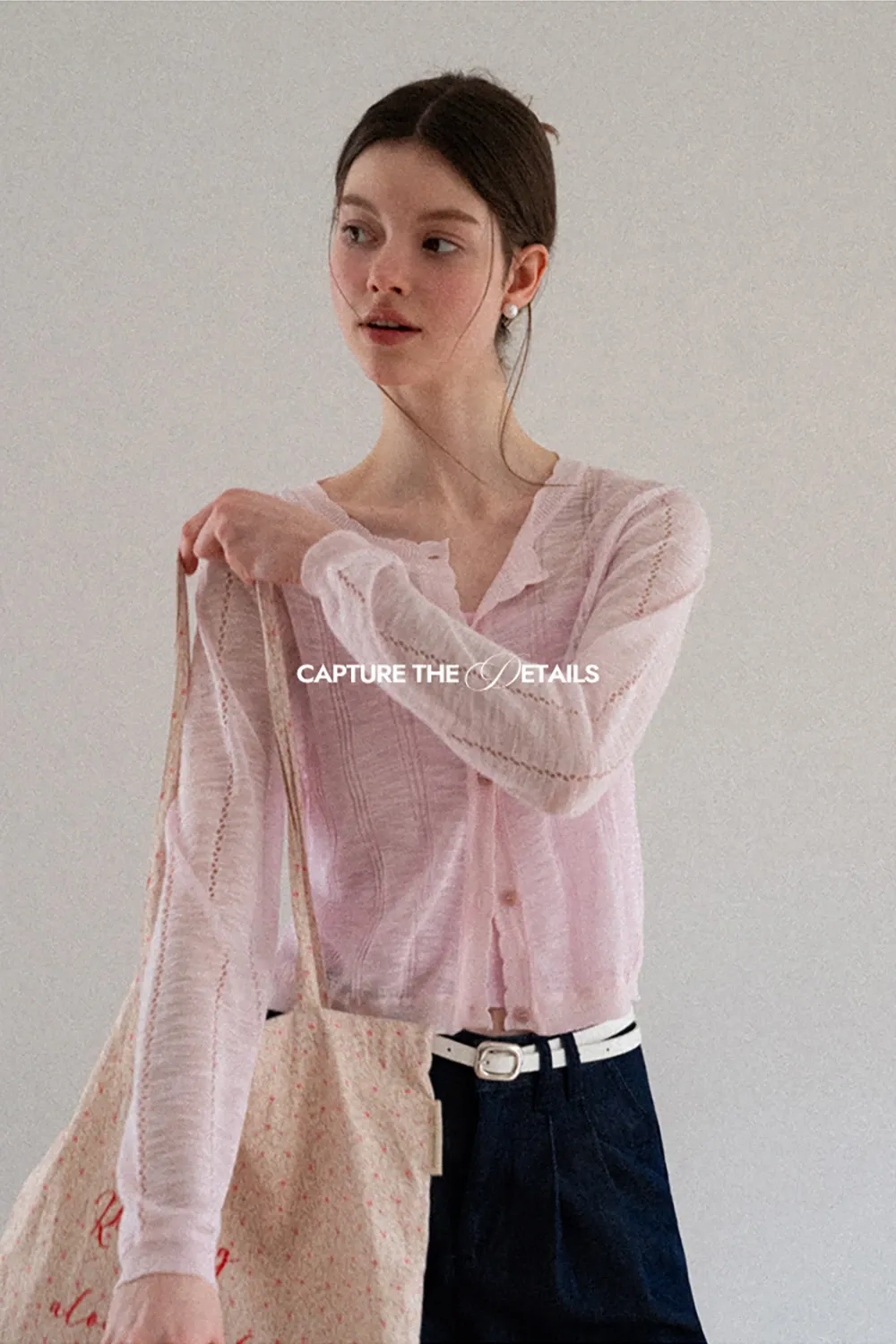 Woolen knit sweater and tank top