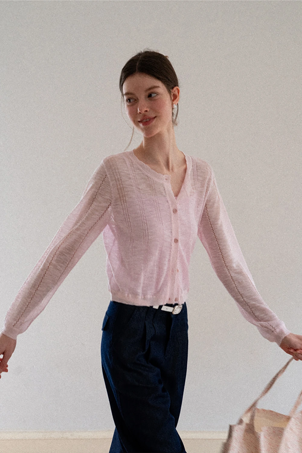 Woolen knit sweater and tank top