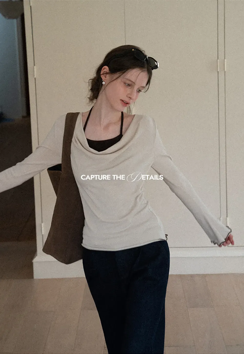 Dark Denim Wide-Leg Pants