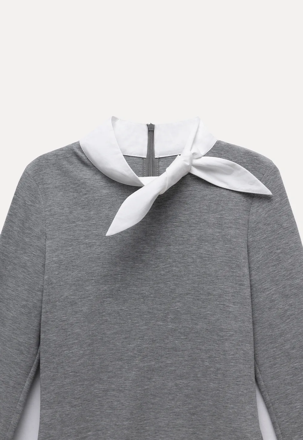 Women's Colorblock Scarf Neck Long Sleeve Top