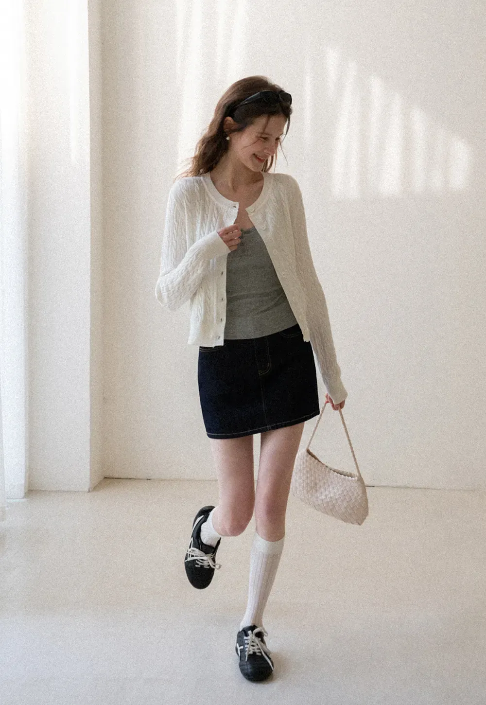 Lace Trim Button Front Tank Top