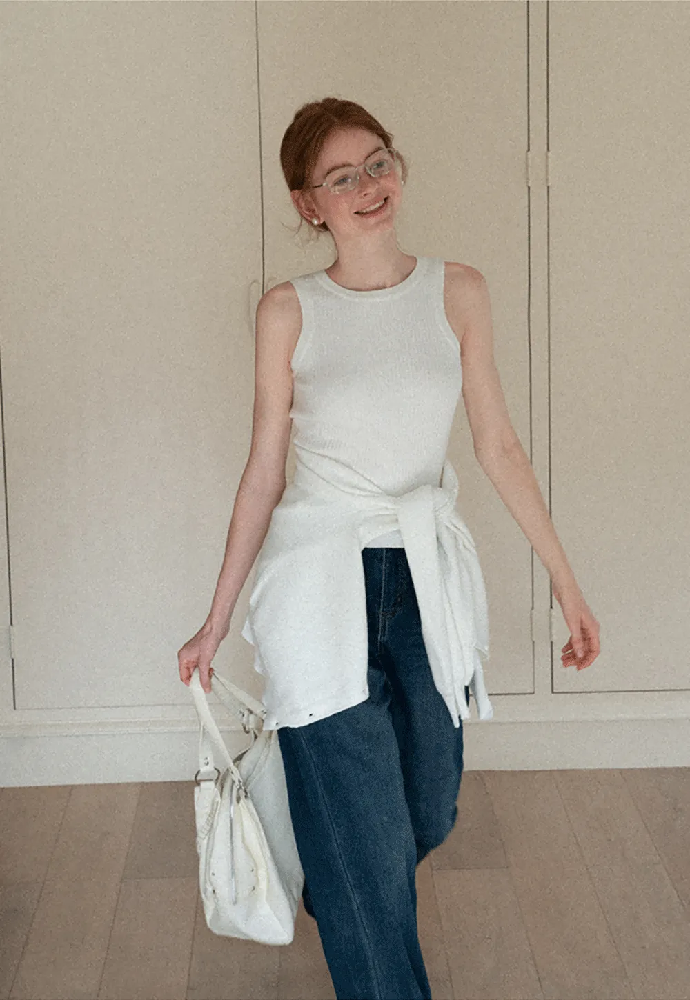 Ribbed Knit Tank Top for Women