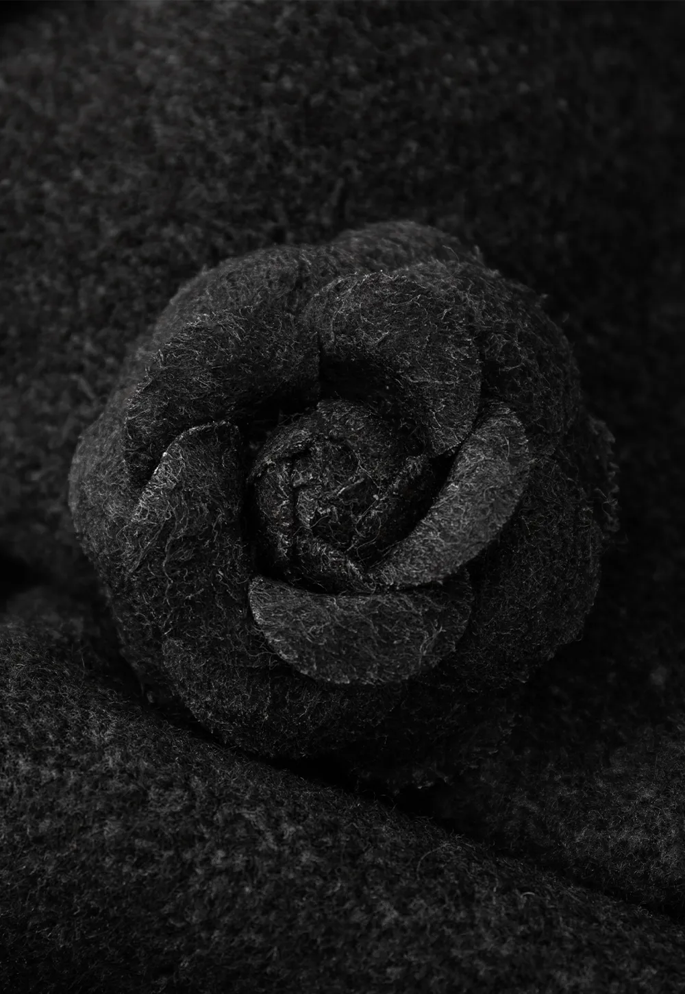 Wool Cape with High Neck Design