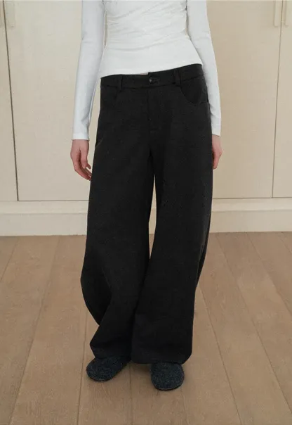 Wide leg high waist casual pants for women