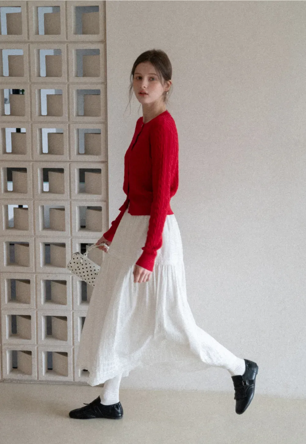 Elegant Tiered Lace Hem Skirt