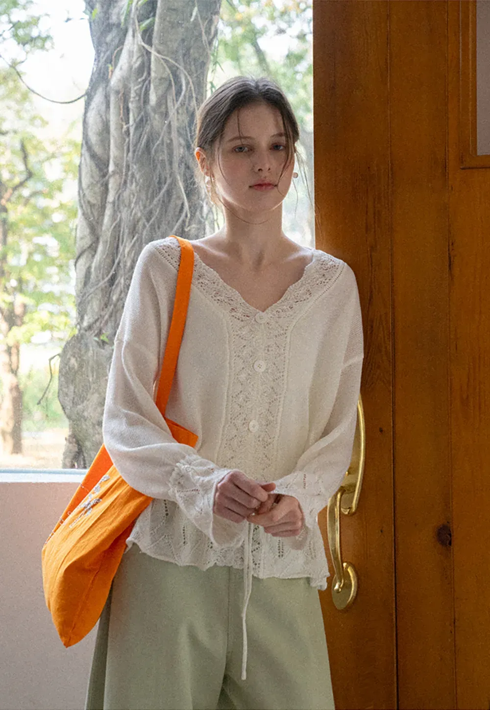 Wide Leg High Waist Casual Pants