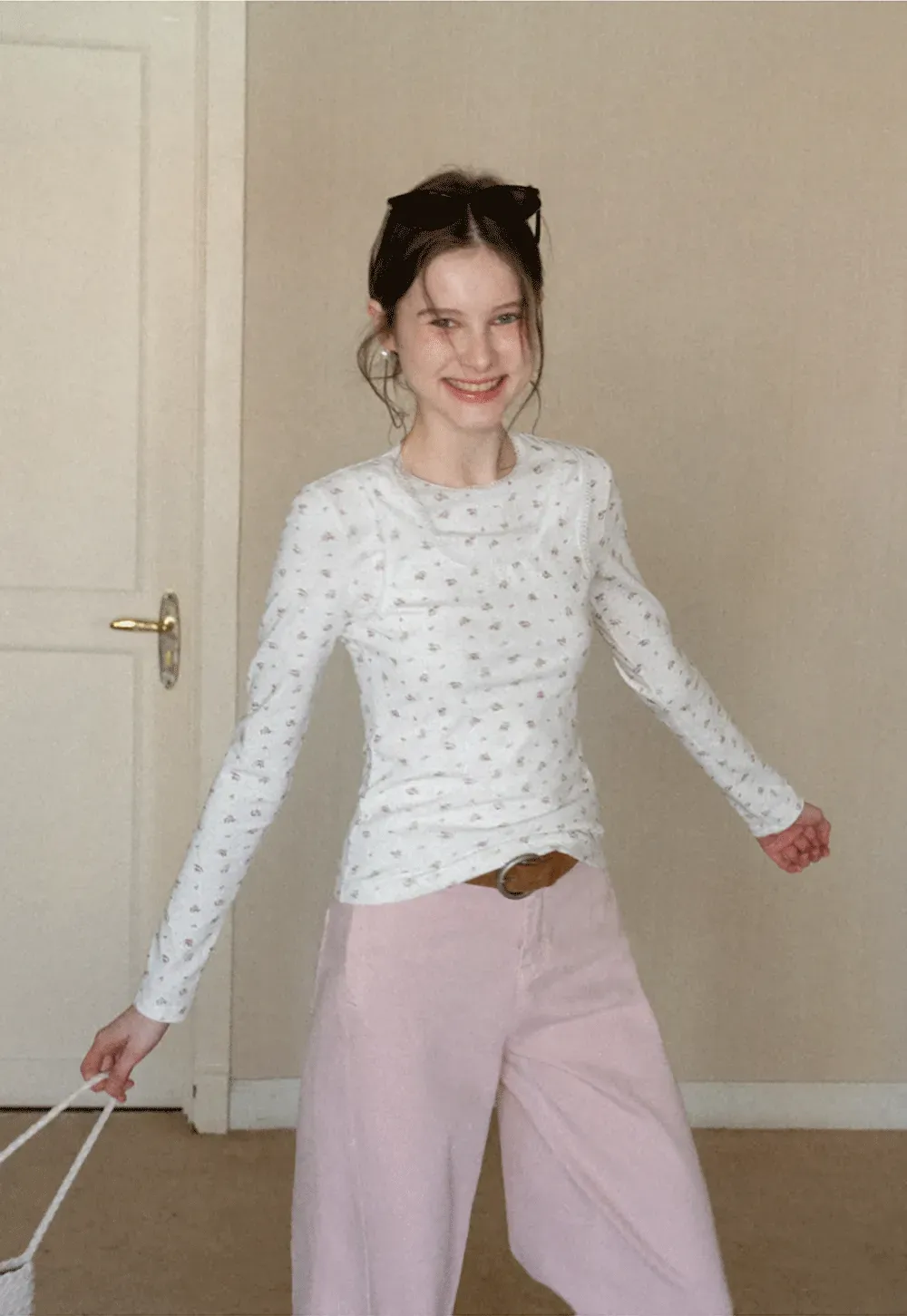 Floral Print Long Sleeve T-Shirt