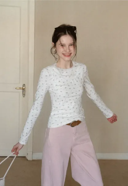 Floral Print Long Sleeve T-Shirt