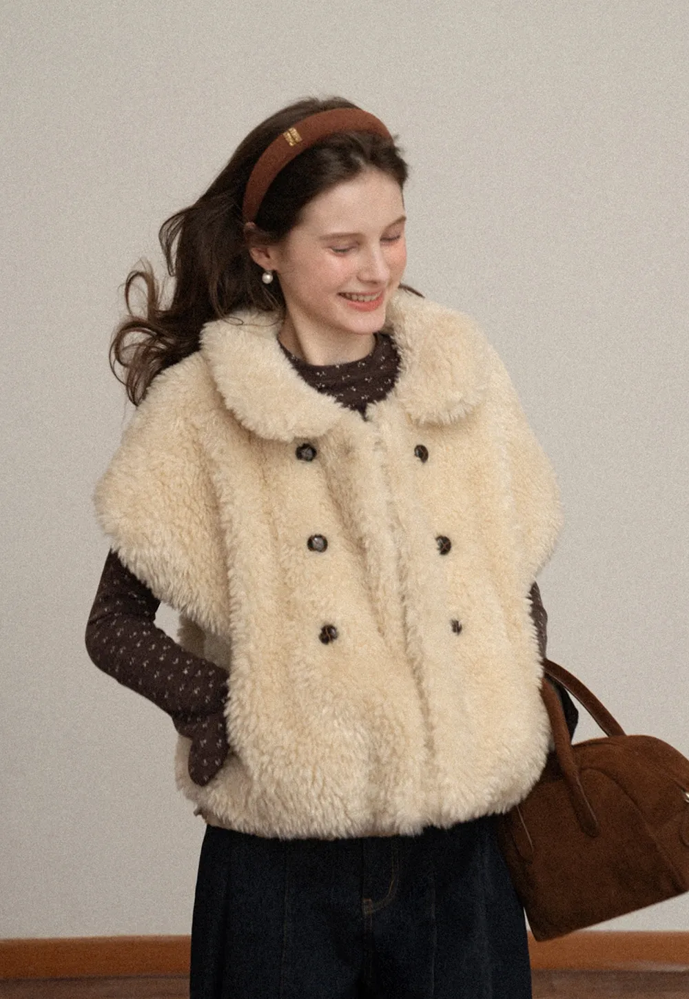 Button-Up Warm Fleece Vest for Winter