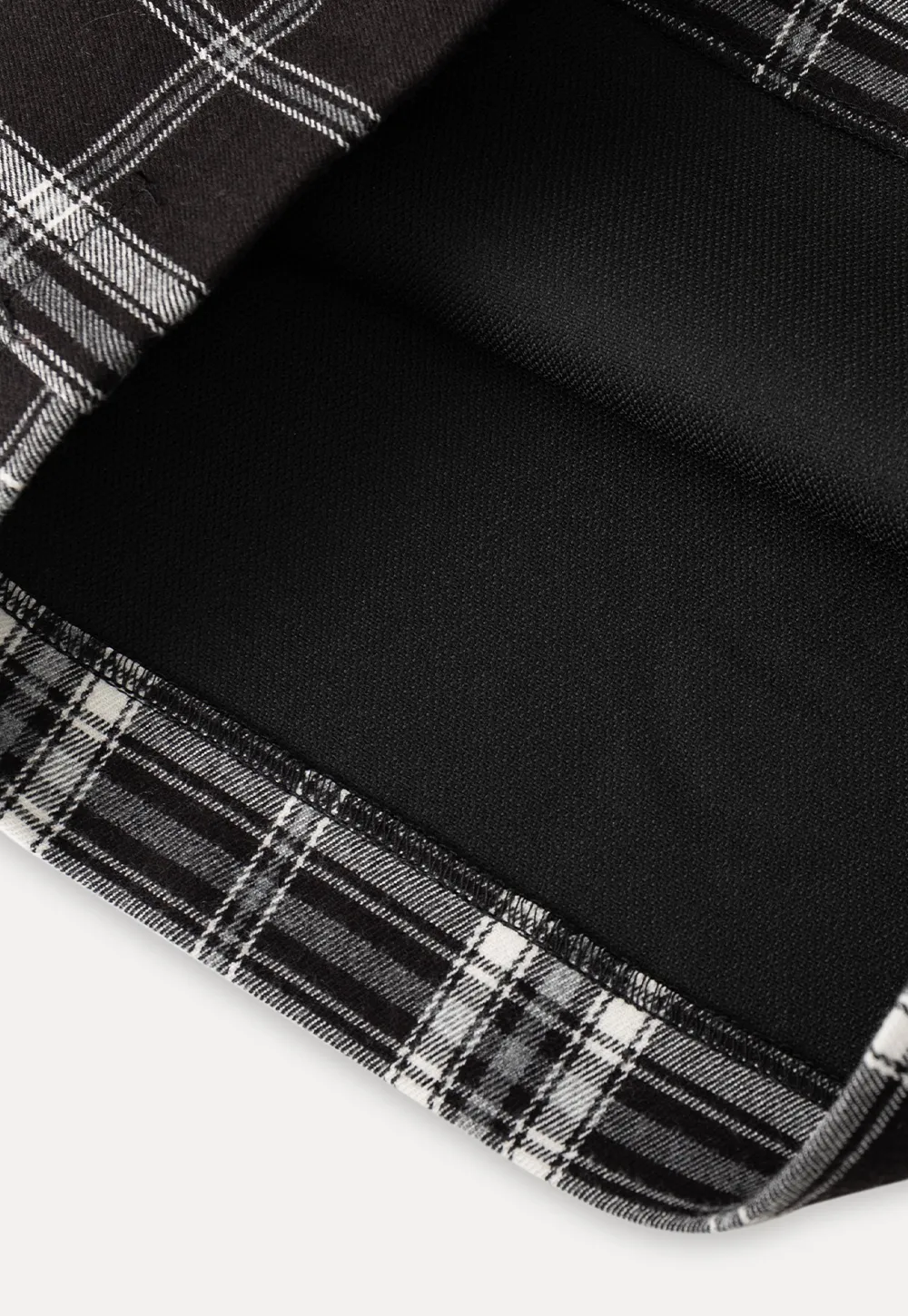 Plaid Wide Leg Pants Culottes Women's Trousers