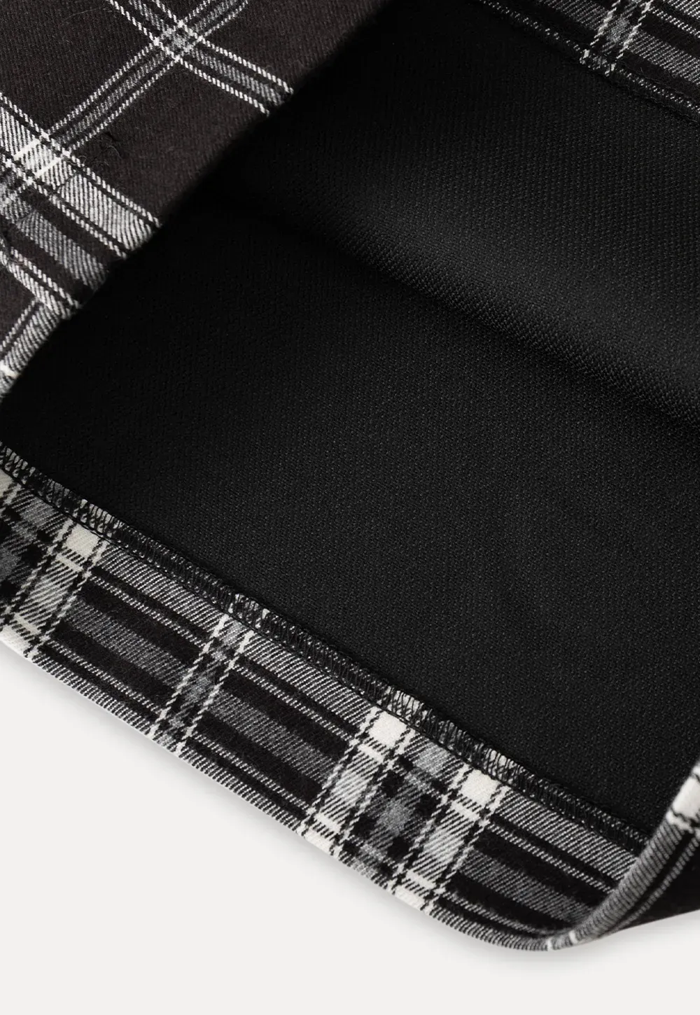 Plaid Wide Leg Pants Culottes Women's Trousers