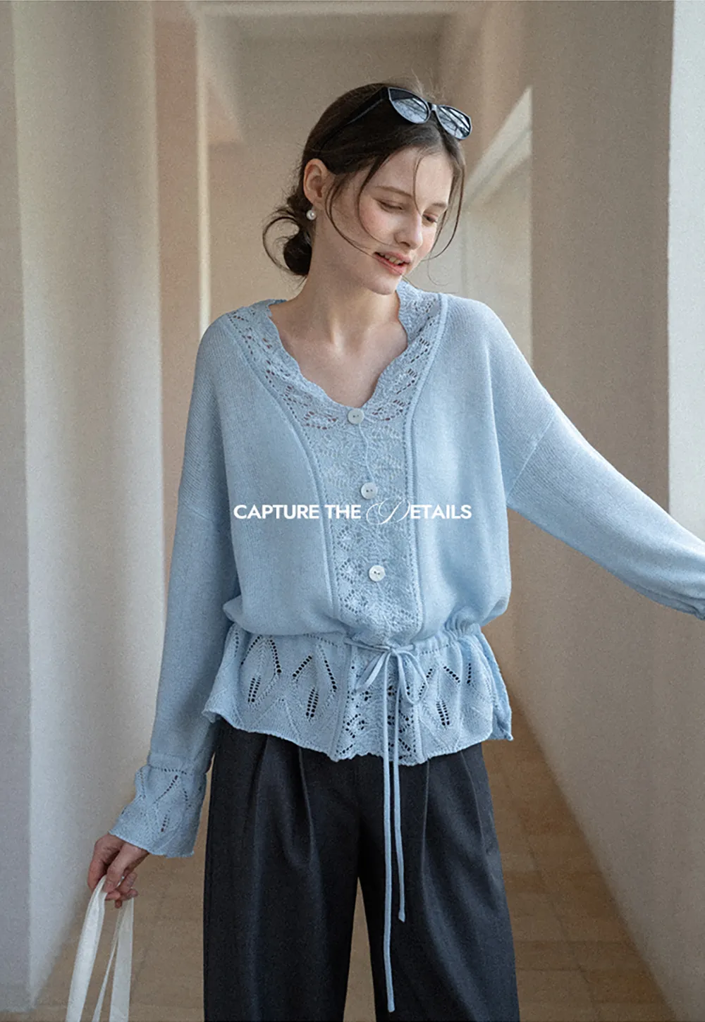 Wide Leg Pleated Casual Pants