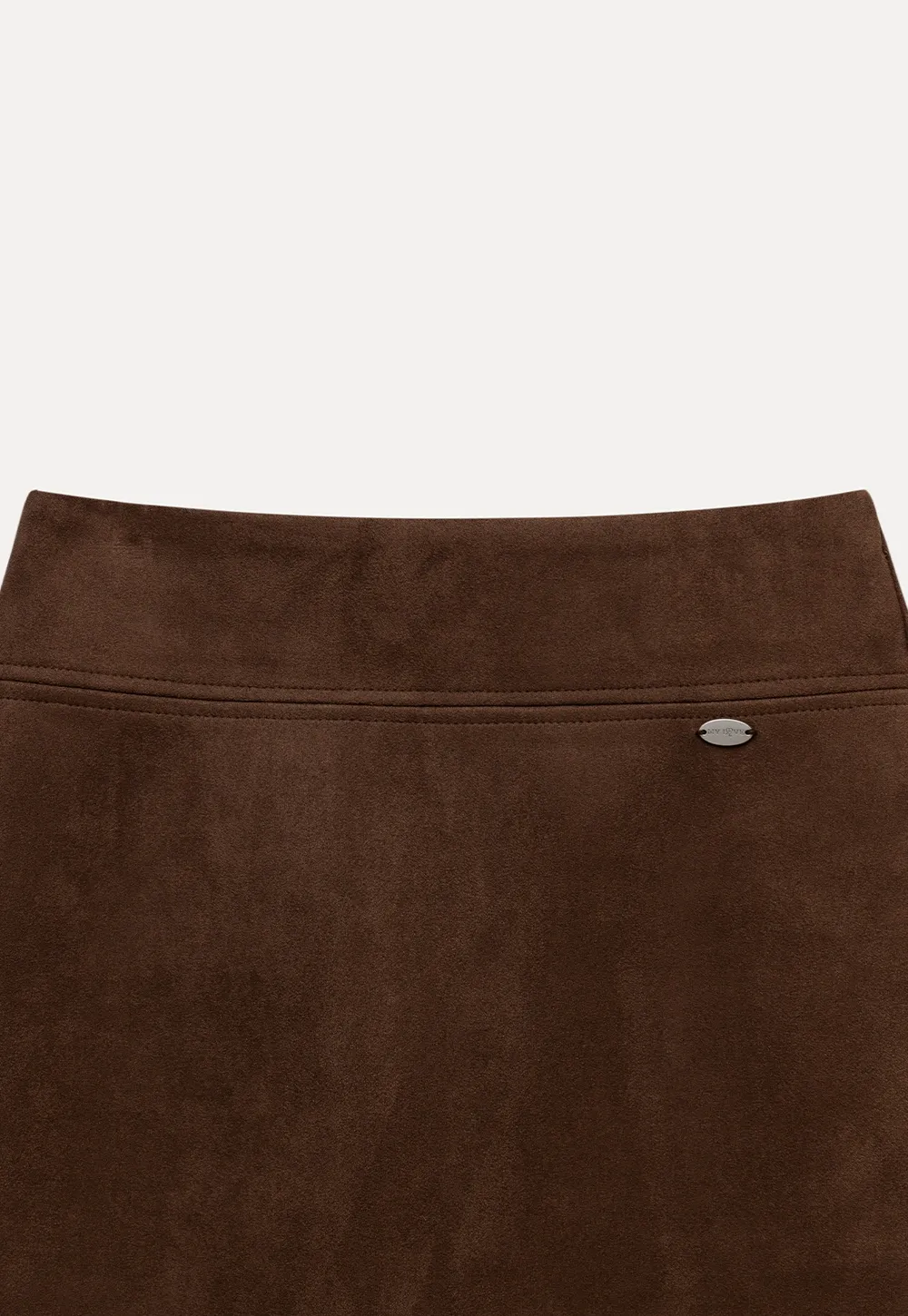 Womens High Waist Suede Mini Skirt