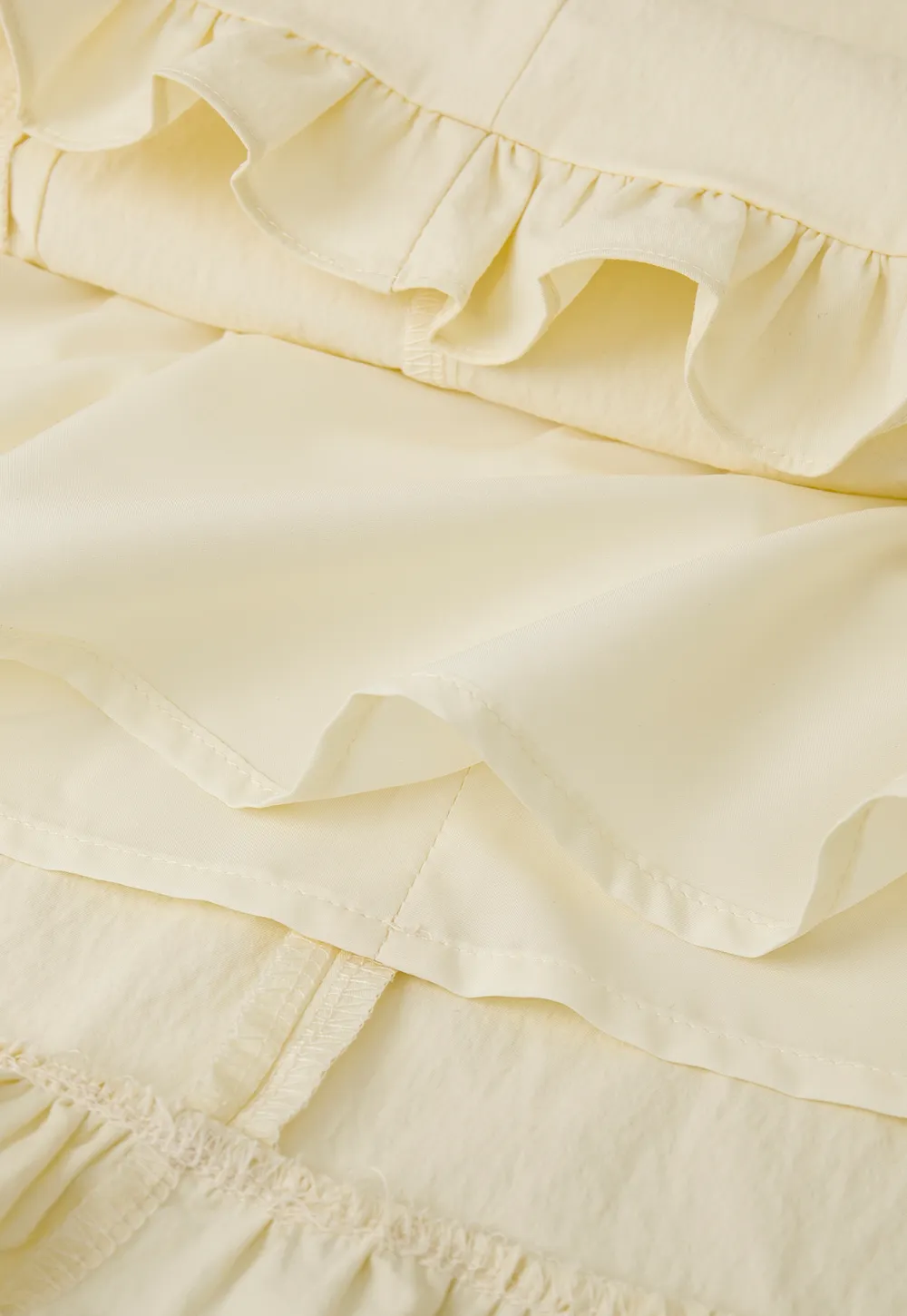 Short Sleeve Button Front Dress with Ruffled Hem