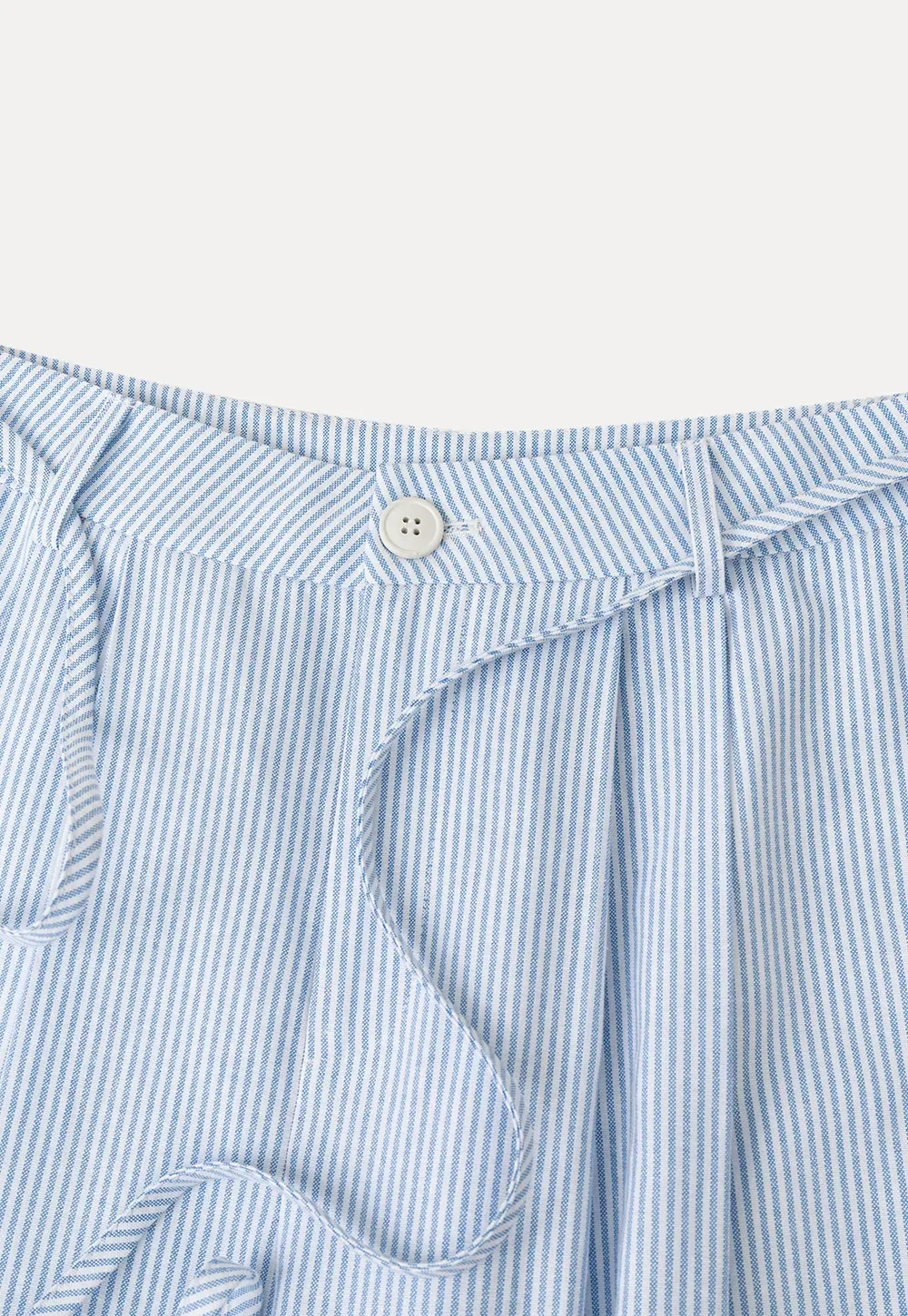 Wide Leg Pleated Casual Pants with Drawstring Waist