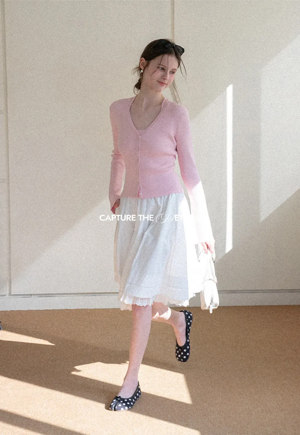 Elegant Flared Skirt with Lace Trim