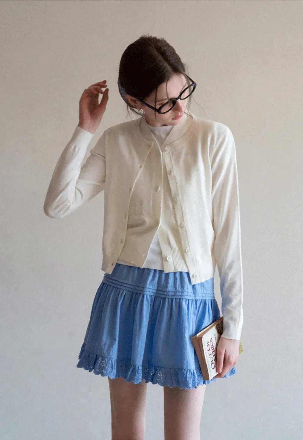 Lightweight Knit Cardigan with Button Front