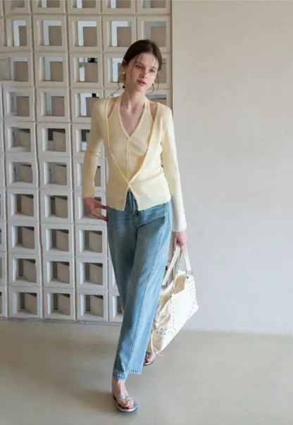 Wide leg high waist denim pants with belt loops