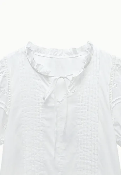 Women’s Eyelet Lace Babydoll Tunic
