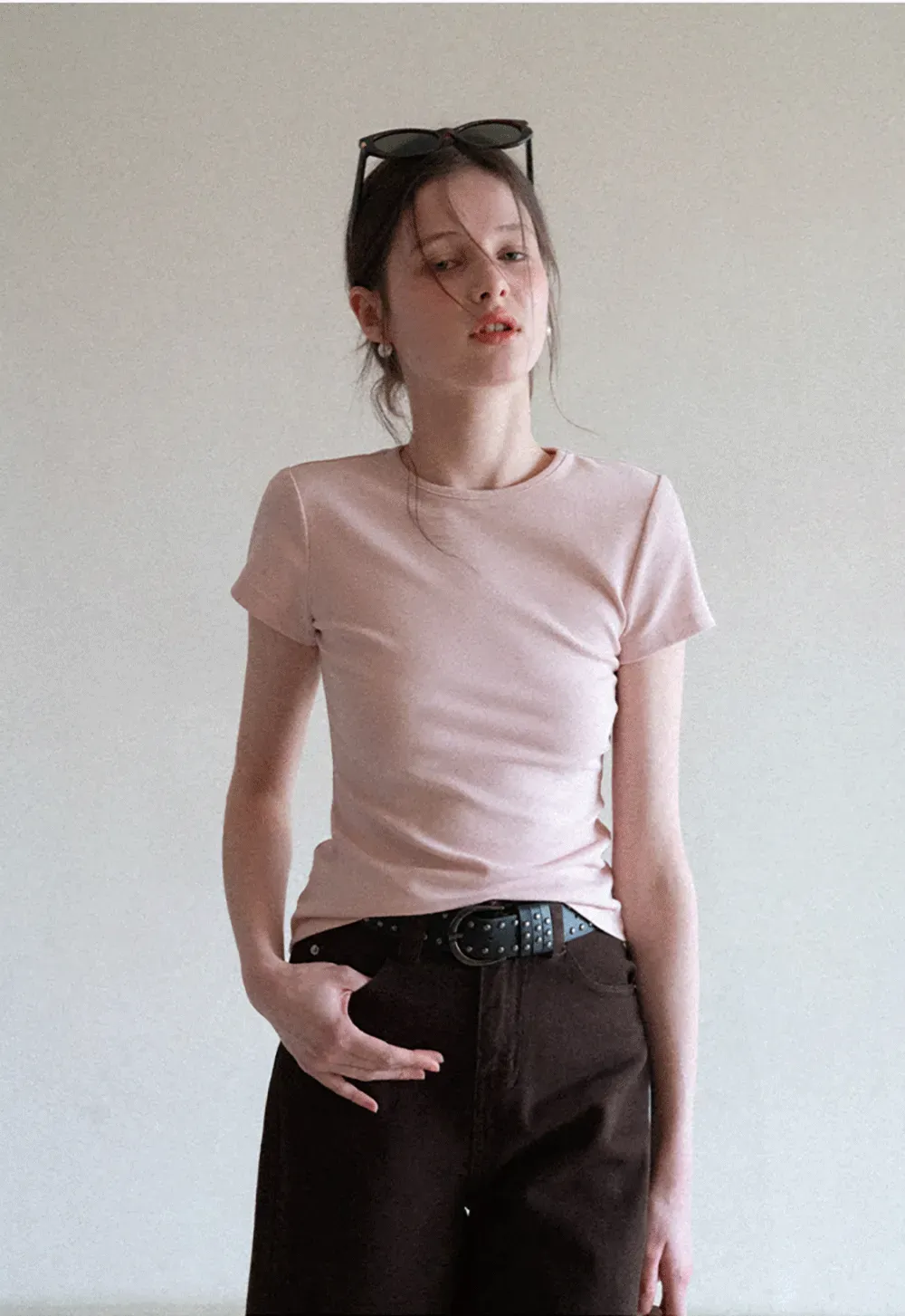 Slim Fit Short Sleeve Crew Neck T Shirt