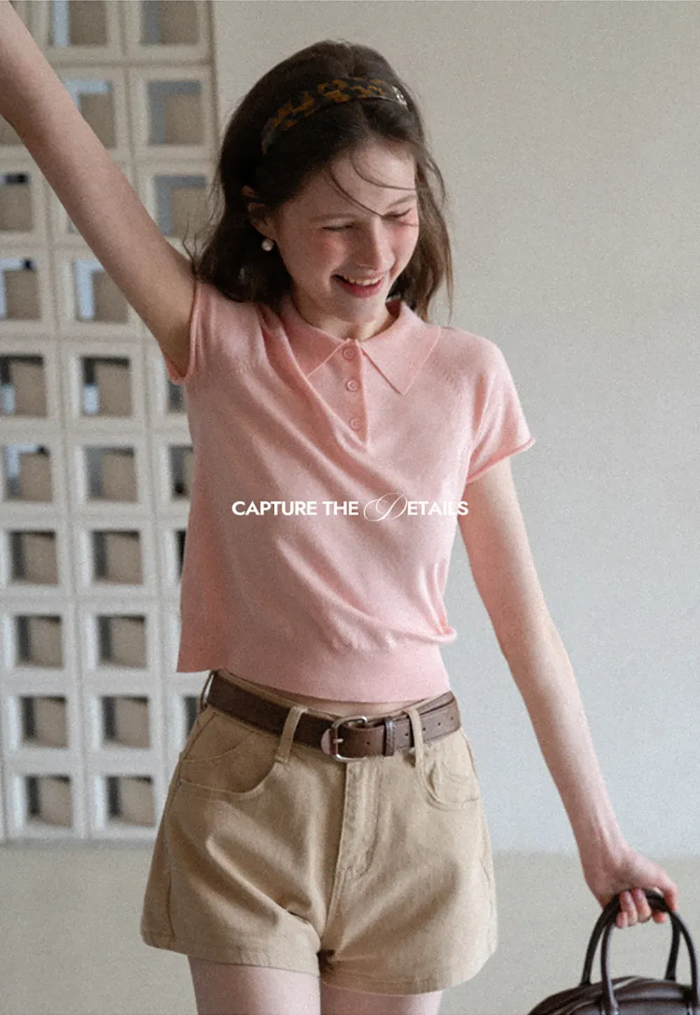 Short Sleeve Knit Polo Shirt