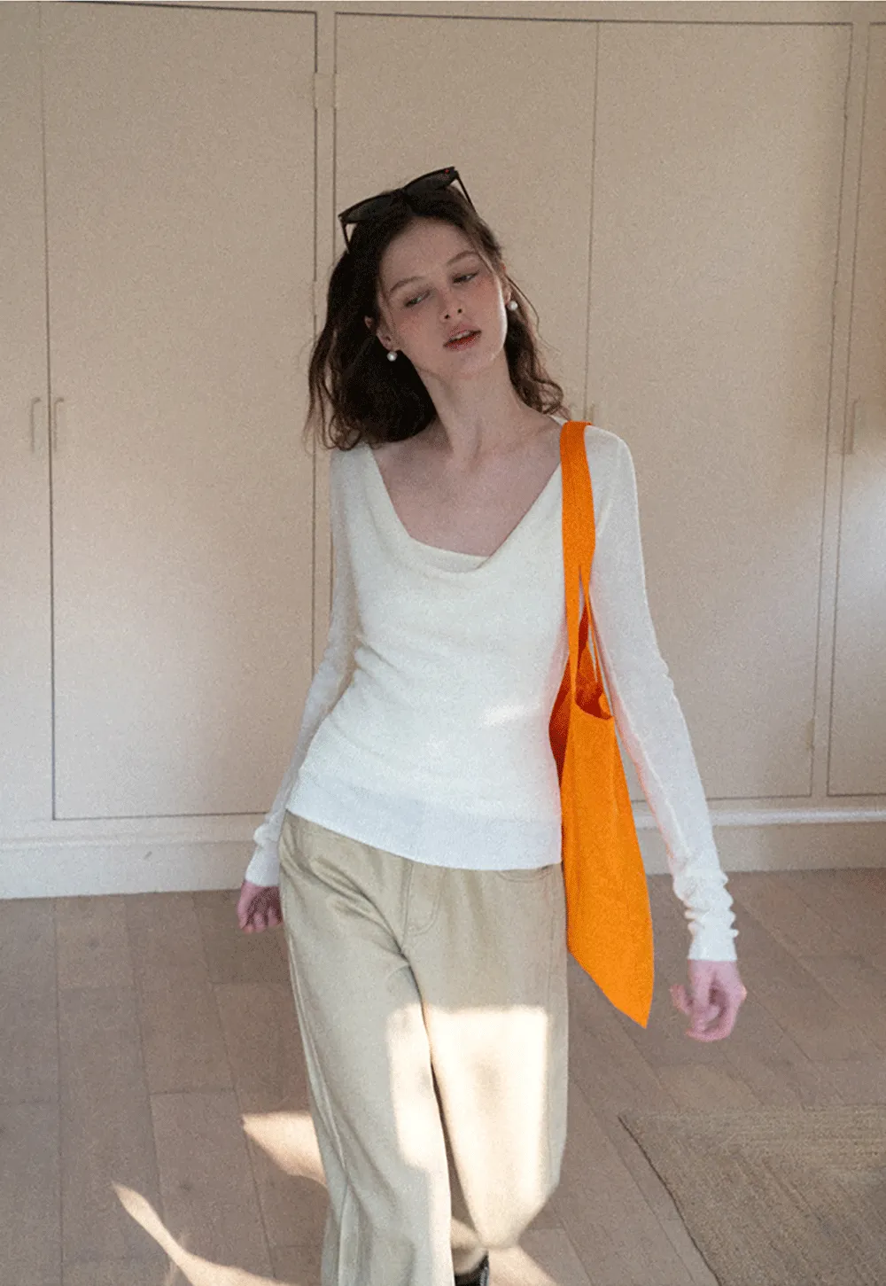 Woolen knit sweater and tank top