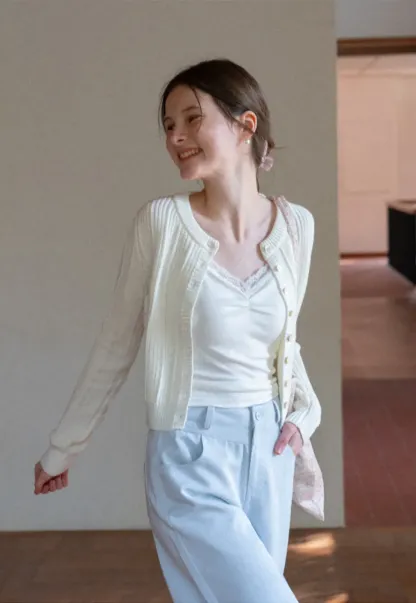 Wide Leg Casual Pants with Front Pockets