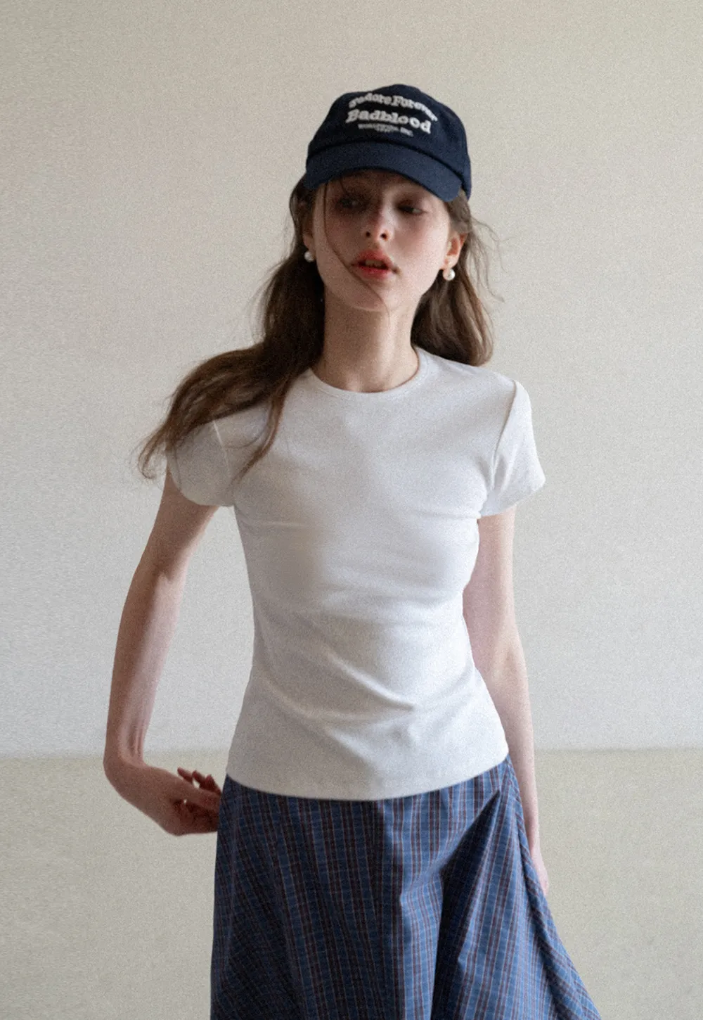 Slim Fit Short Sleeve Crew Neck T Shirt