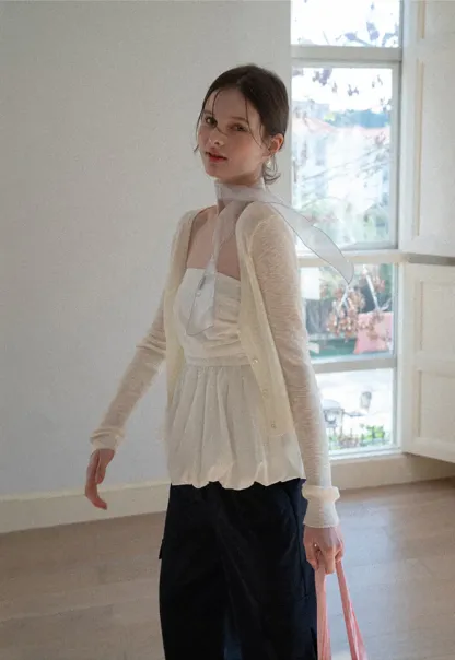 Smocked Waist Checkered Tank Top