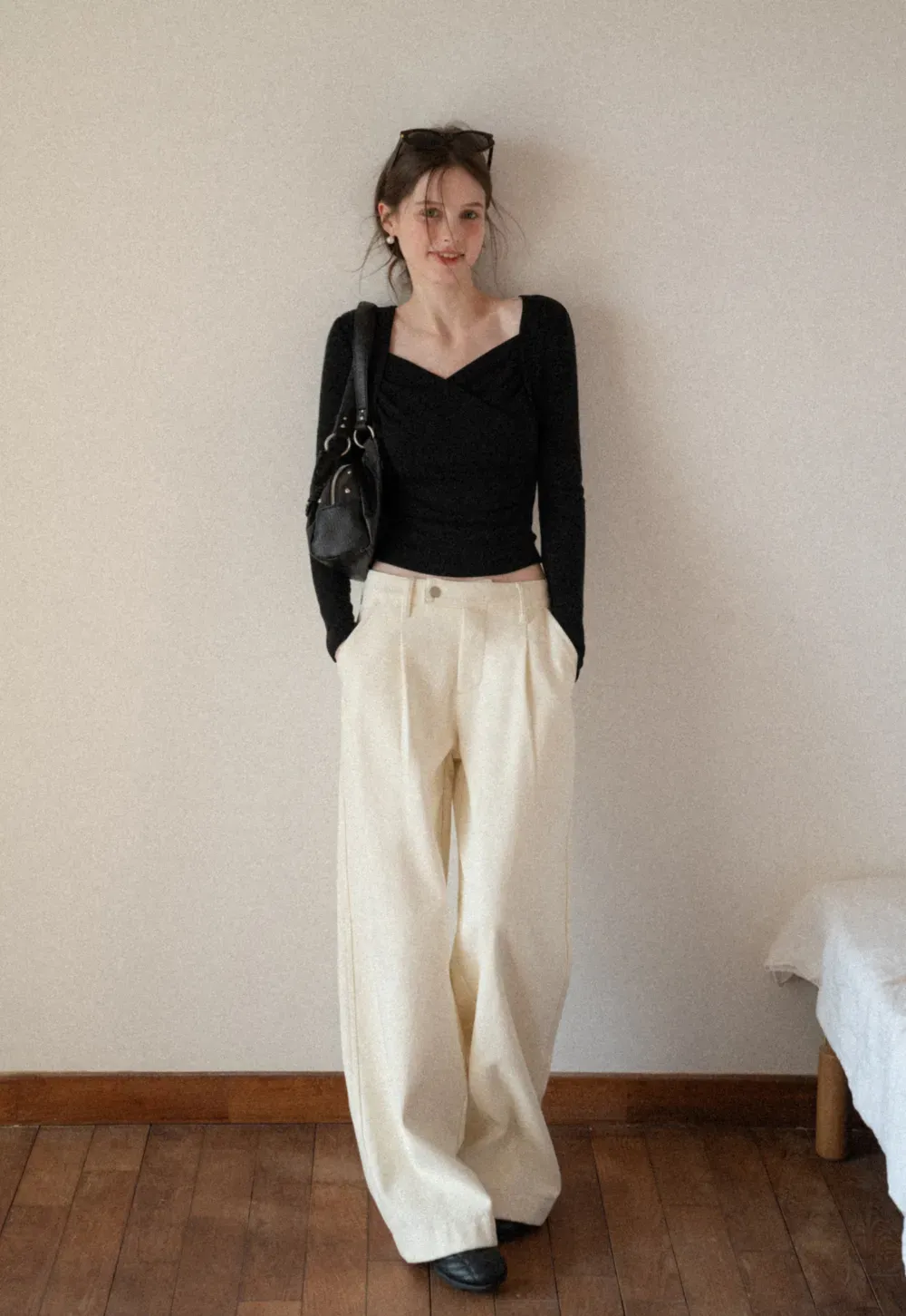 Elegant Long Sleeve Crop Top for Women