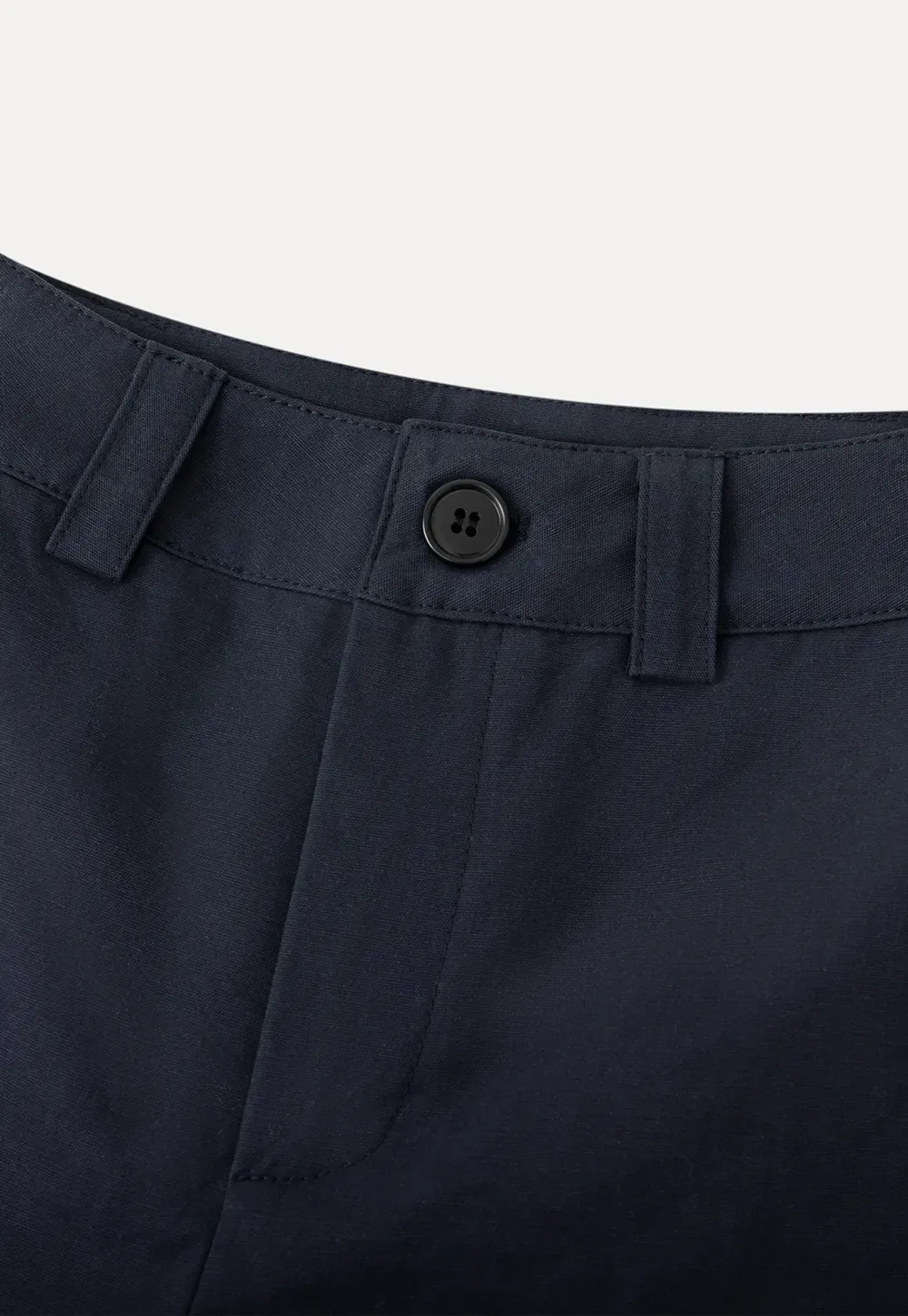 Cropped Tailored Shorts with Cuffed Hem