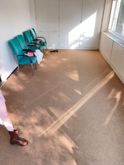 Floral Print Ruffled Neck Long Sleeve Dress