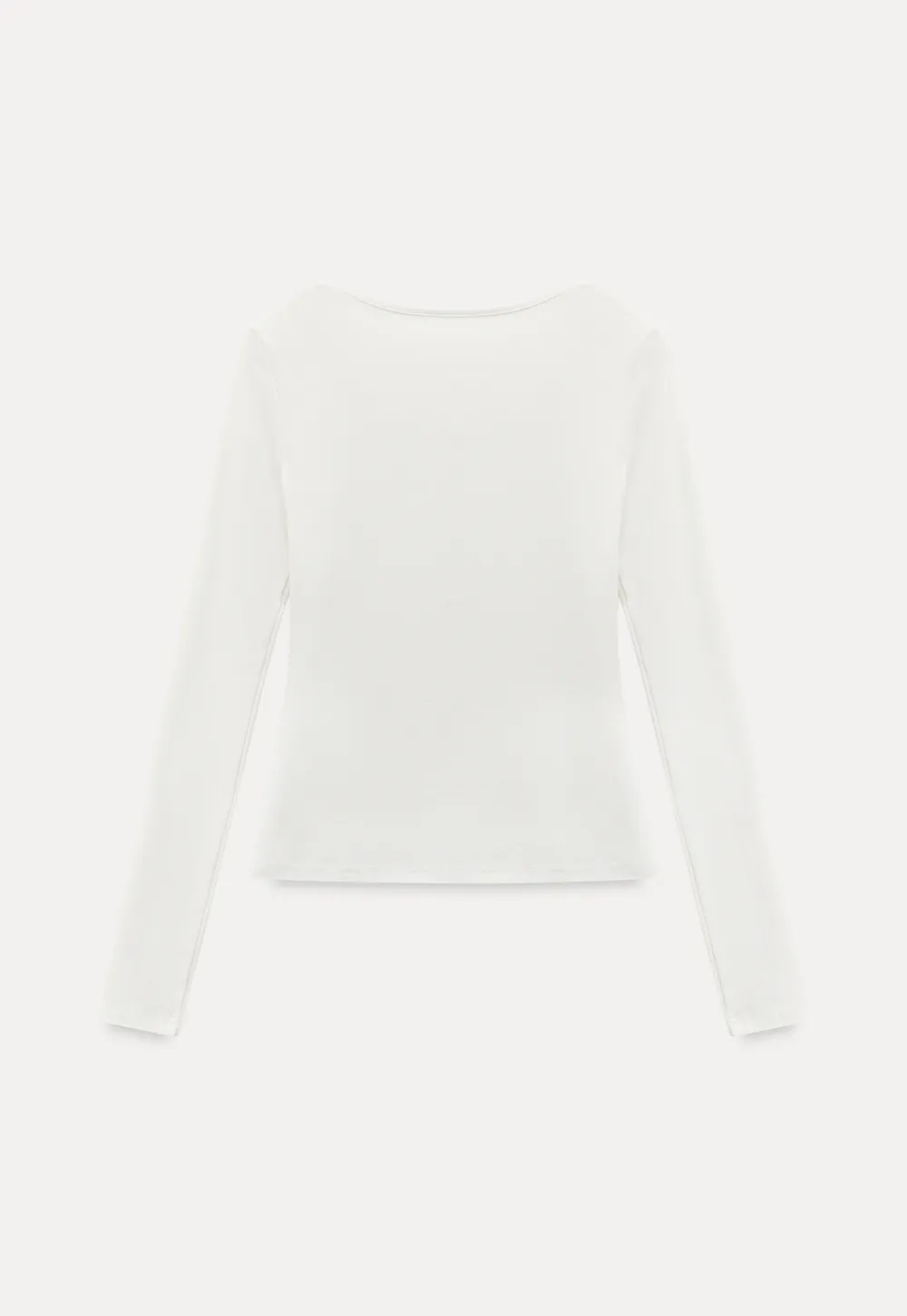 Long sleeve henley top with front buttons