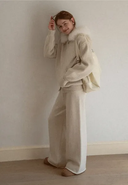Knit Wide Leg Pants for Comfort and Style