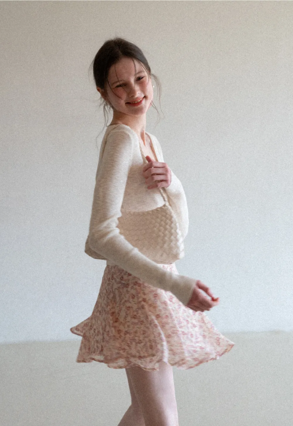 Lightweight Ribbed Knit Cardigan with Open Front