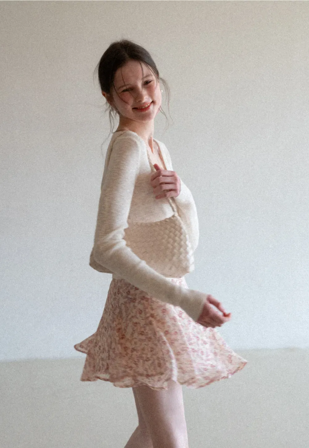 Lightweight Ribbed Knit Cardigan with Open Front