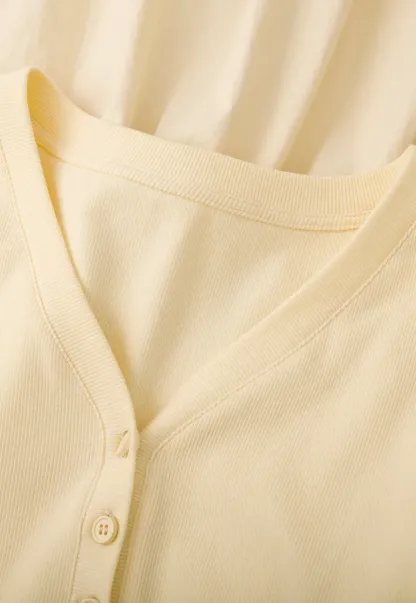 V neck long sleeve dress with flared skirt