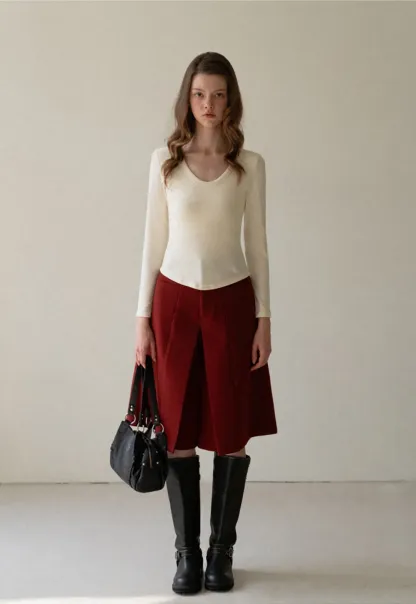 Elegant Basic Long Sleeve Top for Women