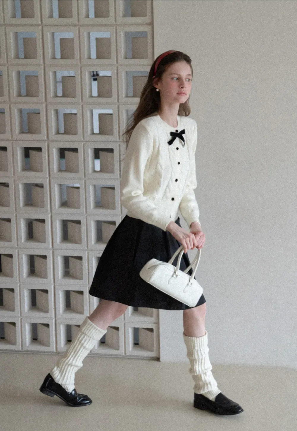 Pleated A Line Mini Skirt with Layered Design