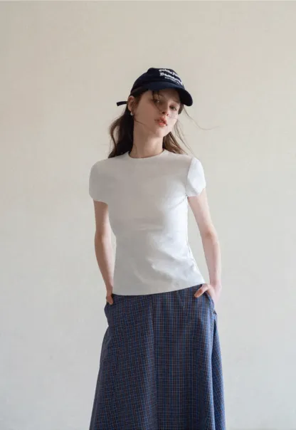 Slim Fit Short Sleeve Crew Neck T Shirt