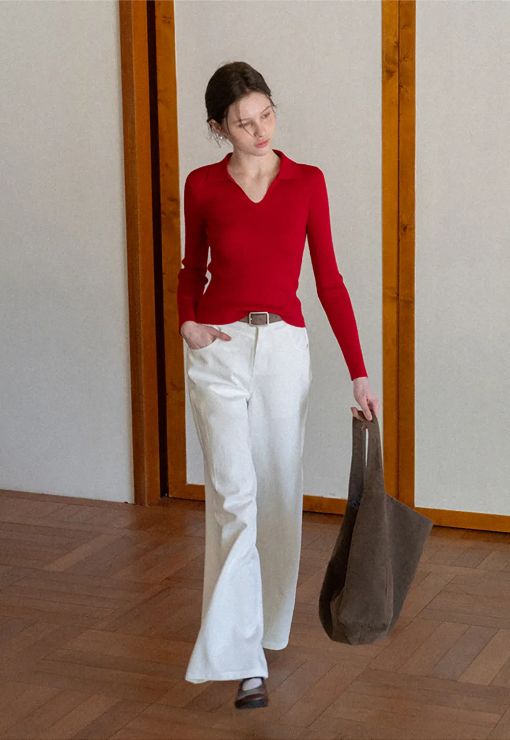 Wide Leg Casual Pants with Front Pockets
