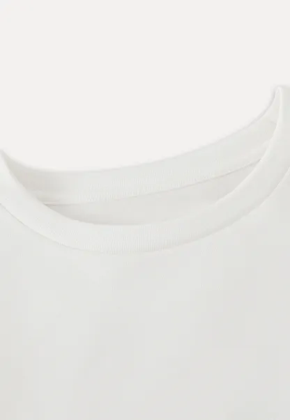 Women White Long Sleeve Top with Puff Sleeves